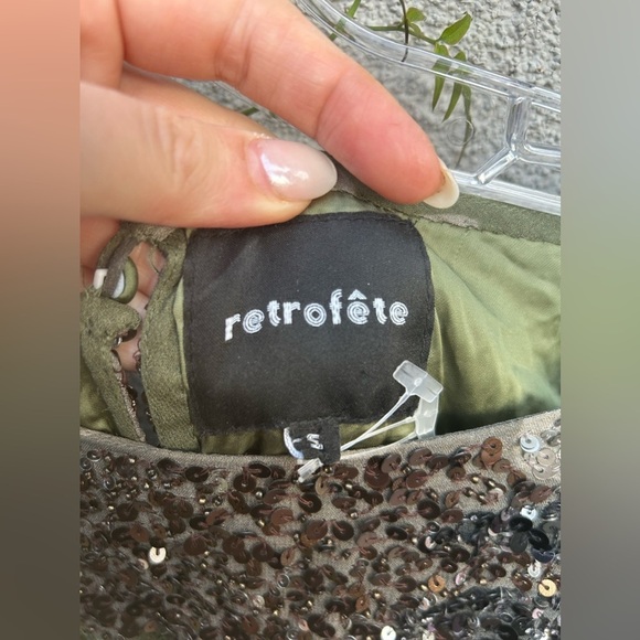 ❌SOLD❌Retrofete Grace Camo Sequin Mini Dress - Picture 4 of 8